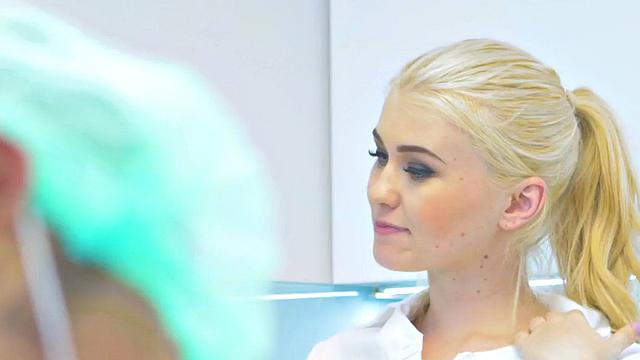 Cockhungry dentist pounded at work