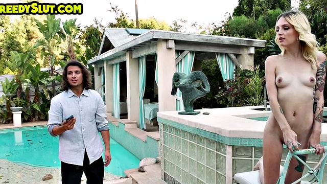 Cheating 21yo tattooed babe pussybanged in doggystyle