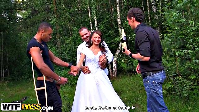 Rough anal at wedding orgy