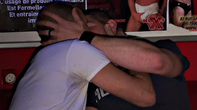 Muscled pierced stud fucks bottom after cocksucking