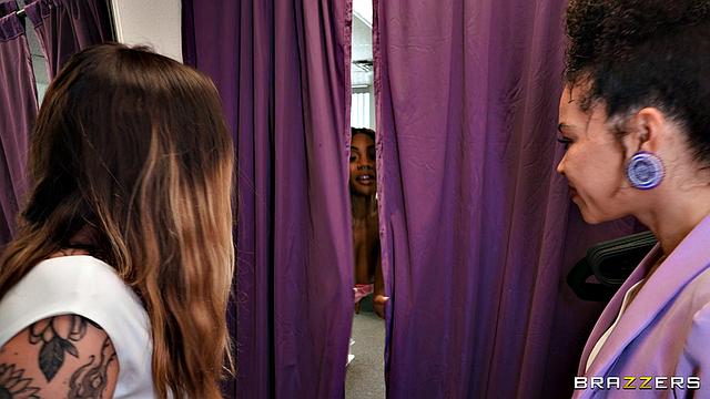 дружка трахается с женихом и свидетелем, пока невеста меряет платье