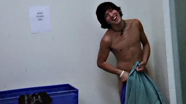 Amateur hazed stud fucked in dormitory for frat