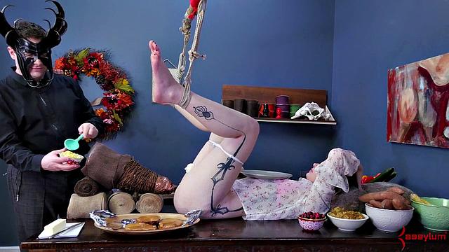 BDSM sub succumbs to her domme master