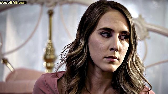 Милфа с сиськами и ботанша устраивают безбашенную тройку на подработке няни