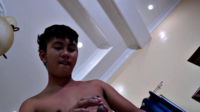 Meet Coco. He's one of a small hand full of gay Asian boys who found out he really gets turned on by feet and tickling. He had a natural knack for foot fetish and it shows in this super hot jerk off video.