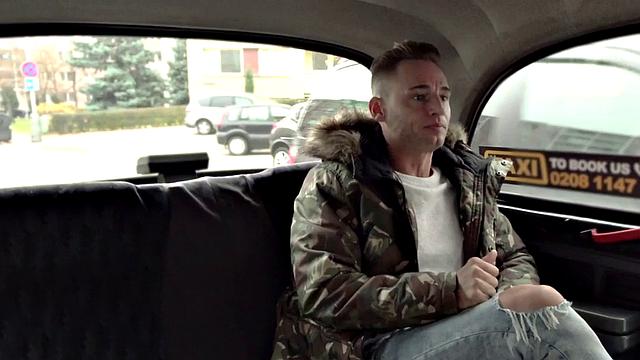 Bigboob taxi driver riding on backseat before missionary