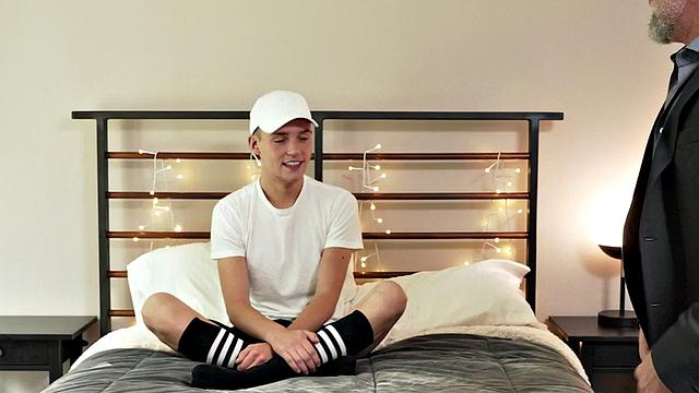 Tattooed guy fucked in anal hole in doggystyle by nice dick