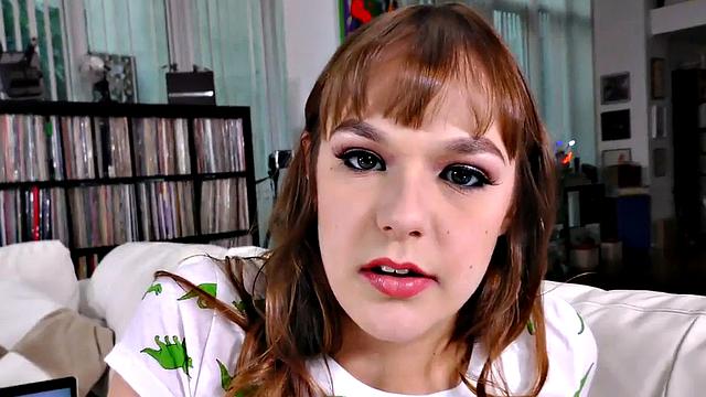 Tattooed amateur POV slut deepthroats cock and rims asshole