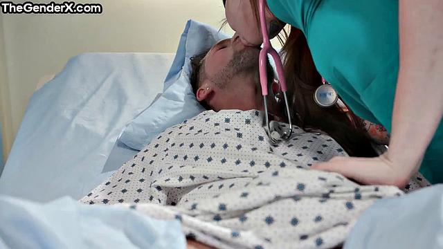 Stunning ink nurse gets analsmashed