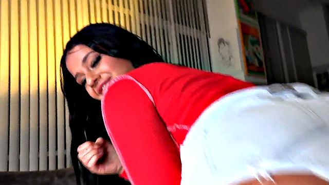 POV hairy amateur pleasing cock