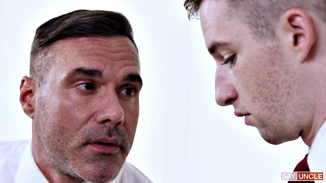 Elder Knoxx confesses his desires and gets raw bareback action with President Skye