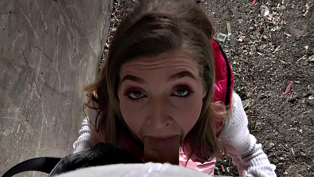 Brit gets fucked hard under the bridge