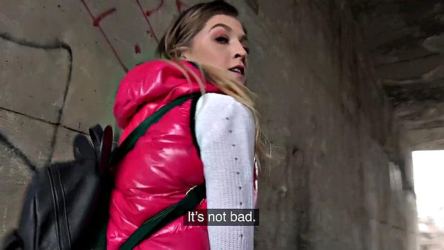 Brit gets fucked hard under the bridge