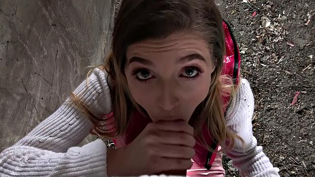 Brit gets fucked hard under the bridge