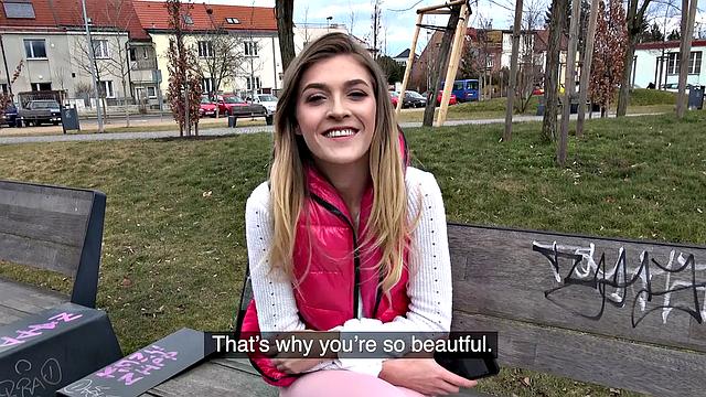 Brit gets fucked hard under the bridge