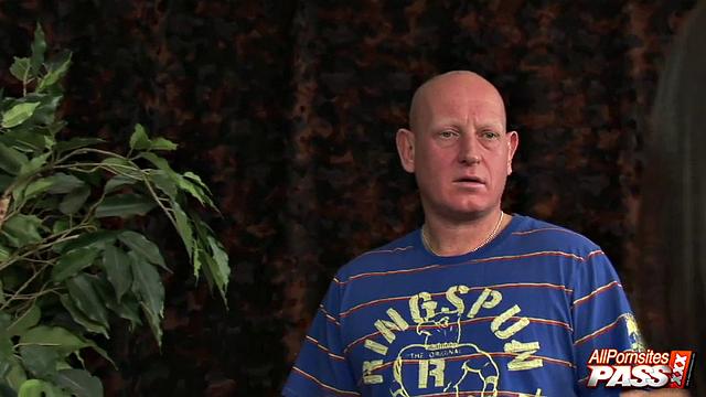 Wife with guy in front of her husband 4K