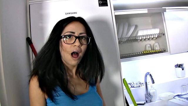 Spanish Girlfriend Sucks & Fucks