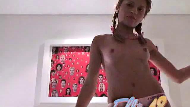 Ellie 18 in bed in her pajamas