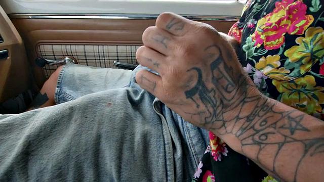 Tattooed jock barebacks BF outdoors