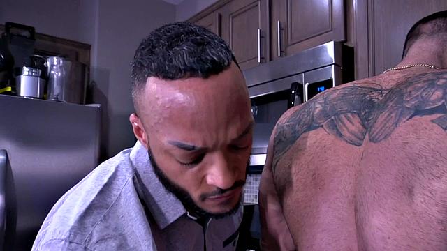 Black stud controlling sexbot with bj and bareback