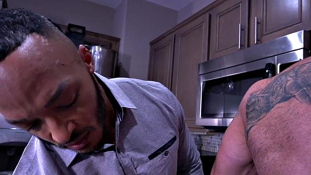 Black stud controlling sexbot with bj and bareback