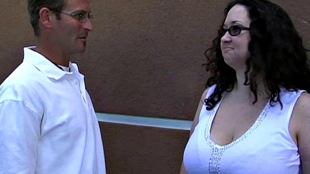 Busty BBW Showing Her Goods