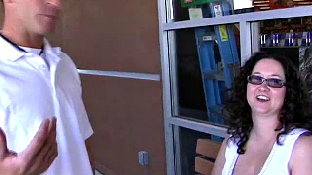 Busty BBW Showing Her Goods