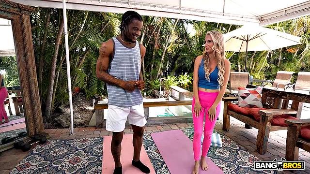 Monster Cock Stretches Yoga Trainer