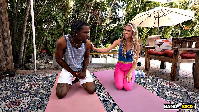 Monster Cock Stretches Yoga Trainer