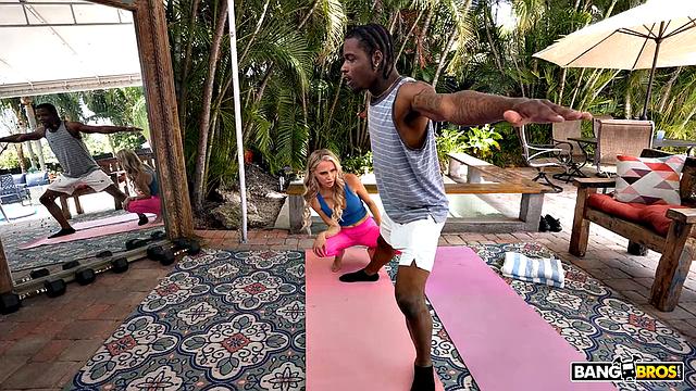 Monster Cock Stretches Yoga Trainer