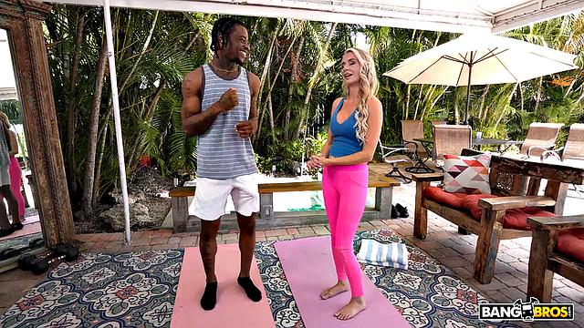 Monster Cock Stretches Yoga Trainer