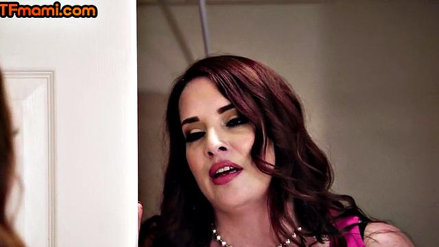 Stepmom and her perv BFF teaching stepson how to please