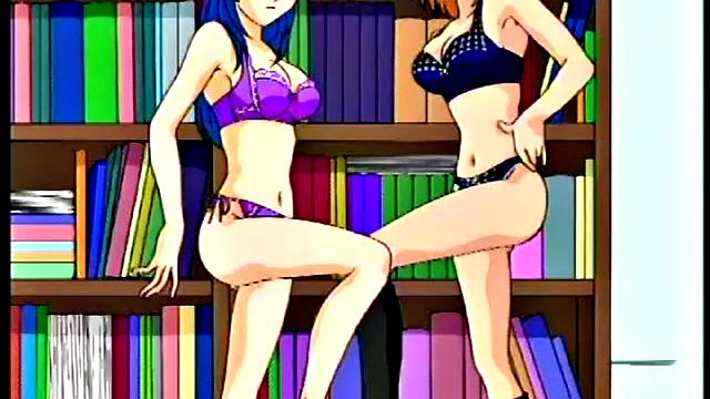 доминантная аниме-героиня наказывает мужчину шлепками и кунилингусом