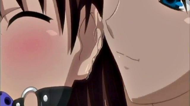 доминантная аниме-героиня наказывает мужчину шлепками и кунилингусом