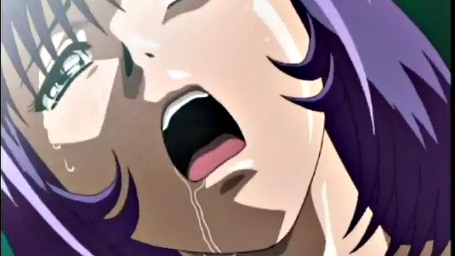 доминантная аниме-героиня наказывает мужчину шлепками и кунилингусом