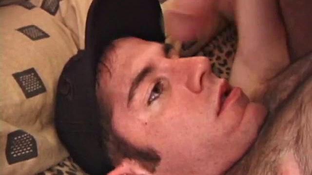 After Tag returns from skateboarding he decides to jack off. Thisself-sucking skater boy bends over and licks the head of his dick. Then, after stroking with determination, Tag busts a warm cum load onto his face.