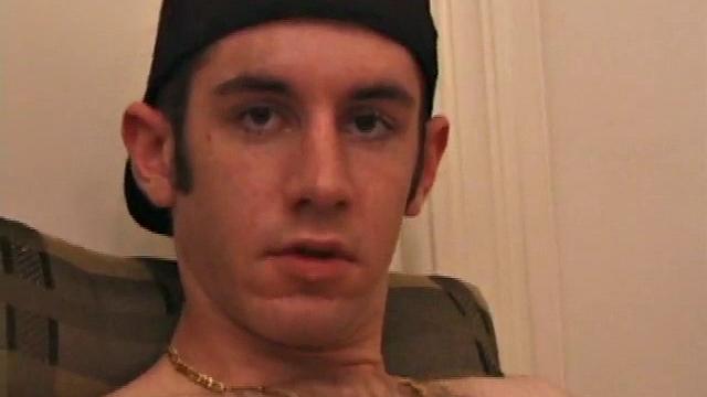 After Tag returns from skateboarding he decides to jack off. Thisself-sucking skater boy bends over and licks the head of his dick. Then, after stroking with determination, Tag busts a warm cum load onto his face.