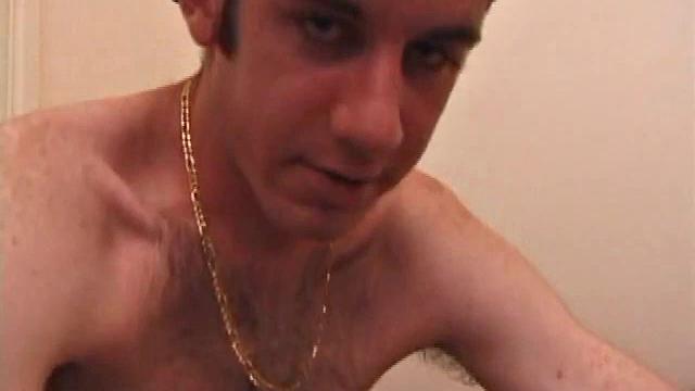 After Tag returns from skateboarding he decides to jack off. Thisself-sucking skater boy bends over and licks the head of his dick. Then, after stroking with determination, Tag busts a warm cum load onto his face.
