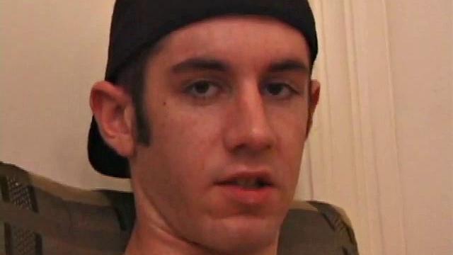 After Tag returns from skateboarding he decides to jack off. Thisself-sucking skater boy bends over and licks the head of his dick. Then, after stroking with determination, Tag busts a warm cum load onto his face.