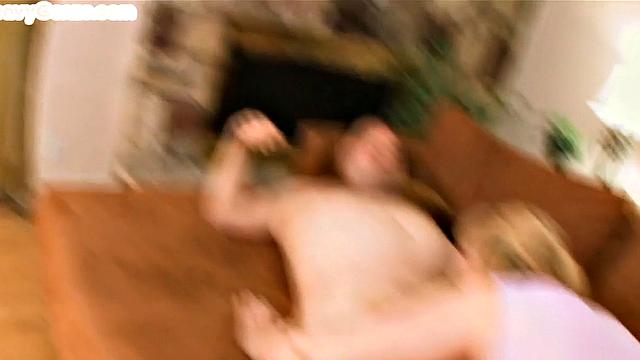 Gonzo BBW anal lady 3some nailed deepthroating