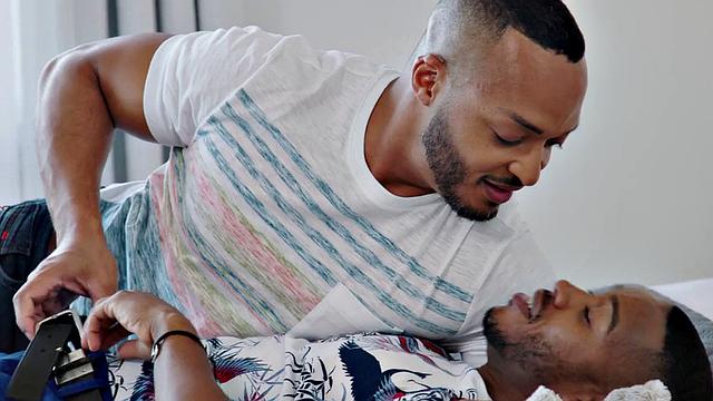 BBC pounding muscle BF asshole in passionate affair