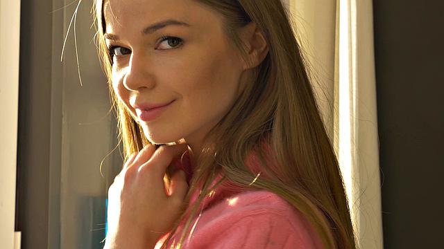 Masturbation with a V