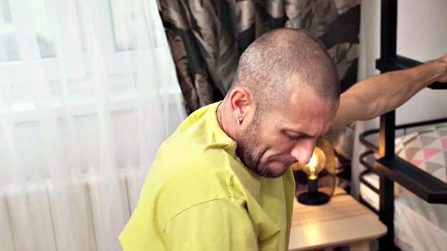 Hotel ebony voyeur watches roommate couple fuck