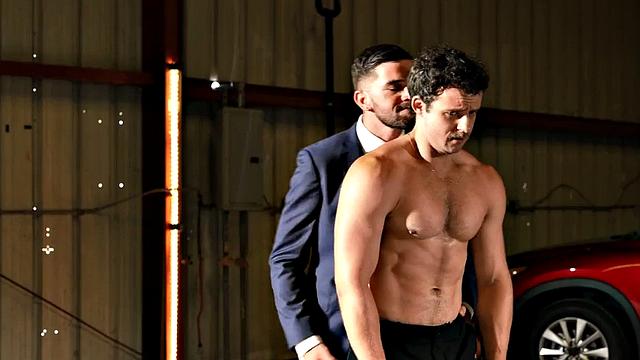 A inked hunk bareback a soft bottom before playing with her ass and sex toys