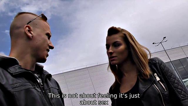 HUNT4K. Bald man sells girlfriend's twat for solid amount