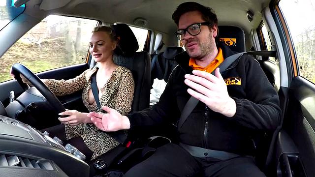 Busty euro publicly fucked before bj in car