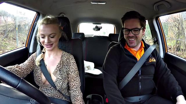 Busty euro publicly fucked before bj in car