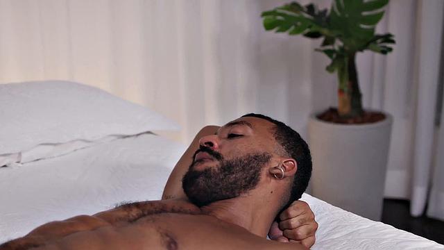 Black Jock barebacked by his cock