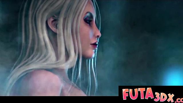 Futa3DX - SCIFI FUTA Shoves Her Monster Cock In Babe