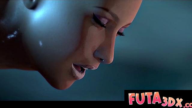 Futa3DX - SCIFI FUTA Shoves Her Monster Cock In Babe